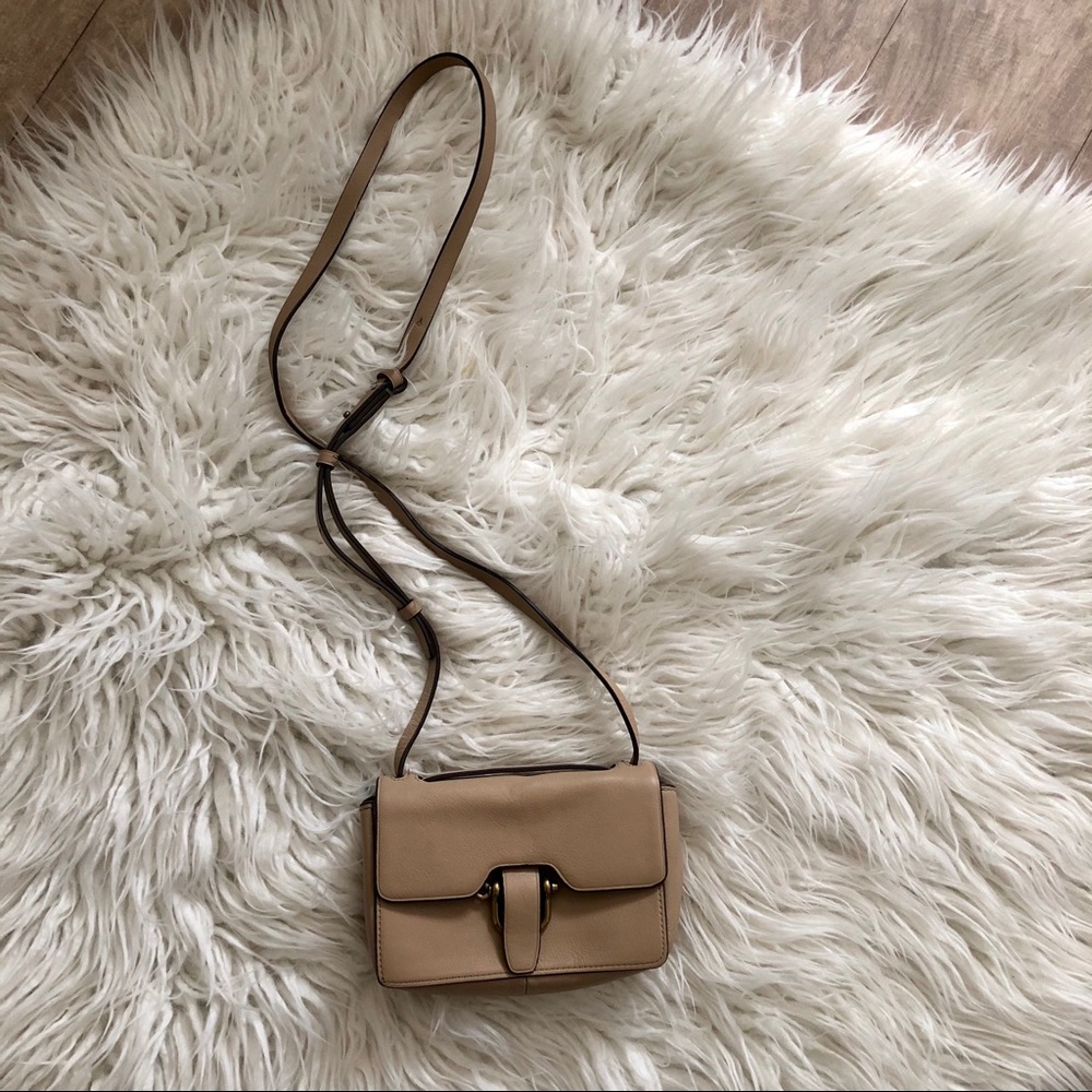 J.Crew Edit Bag in pale stone.
